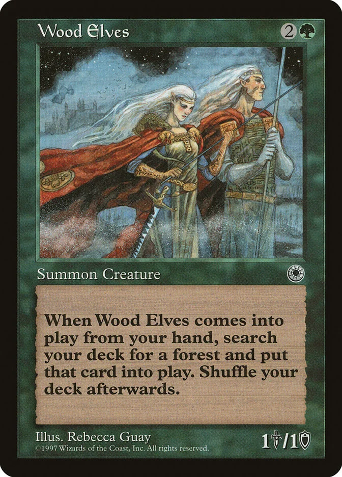 Wood Elves (Portal) - Magic: The Gathering in TCG Land