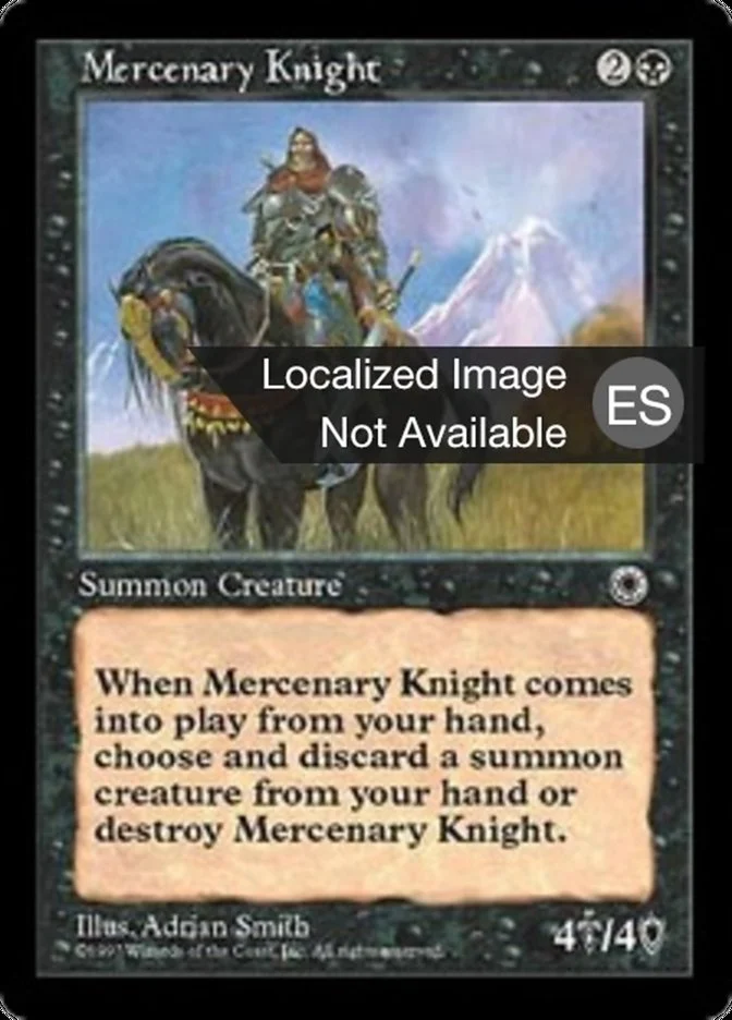 Caballero mercenario (Portal) - Magic: The Gathering in TCG Land