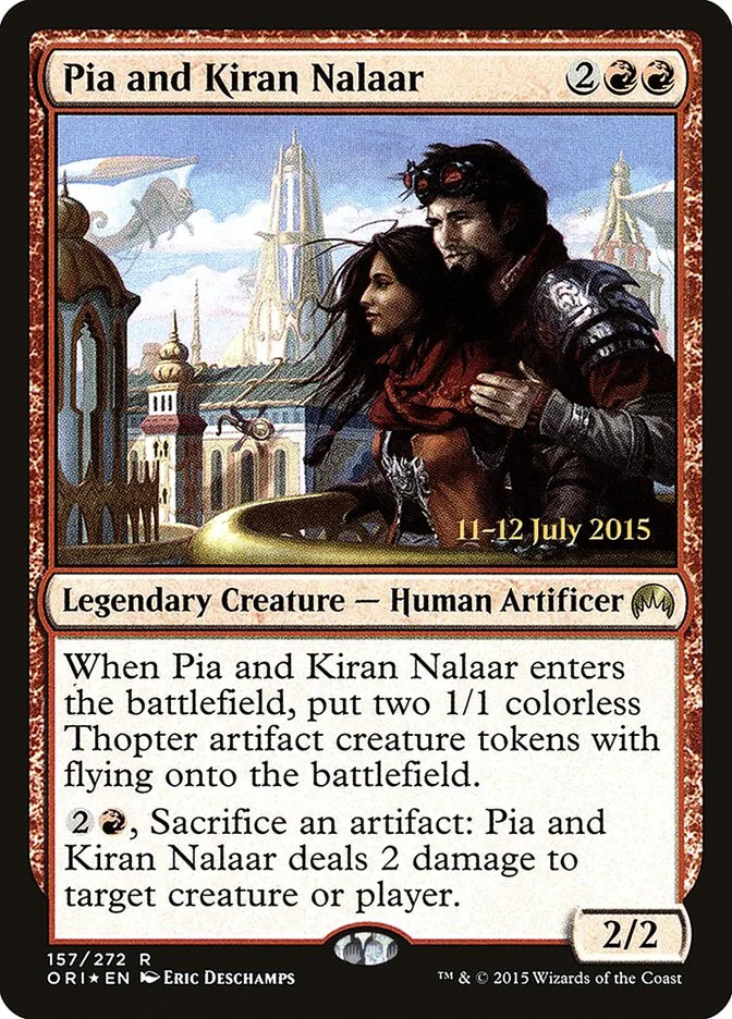 Pia and Kiran Nalaar (Magic Origins Promos) - Magic: The Gathering in TCG Land