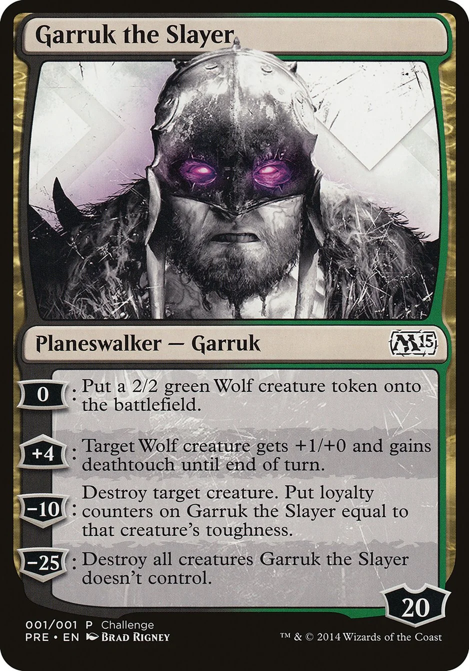 Garruk the Slayer (M15 Prerelease Challenge) - Magic: The Gathering in TCG Land