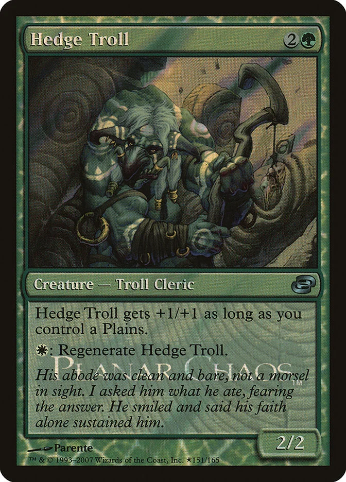 Hedge Troll (Planar Chaos Promos) - Magic: The Gathering in TCG Land