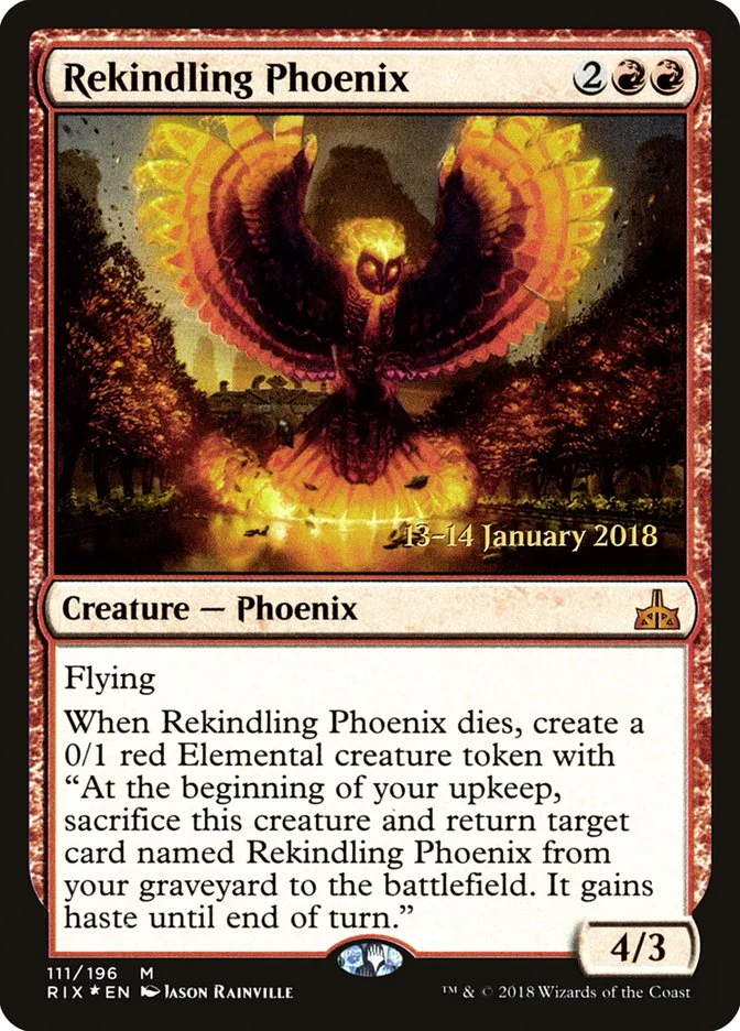 Rekindling Phoenix (Rivals of Ixalan Promos) - Magic: The Gathering in TCG Land