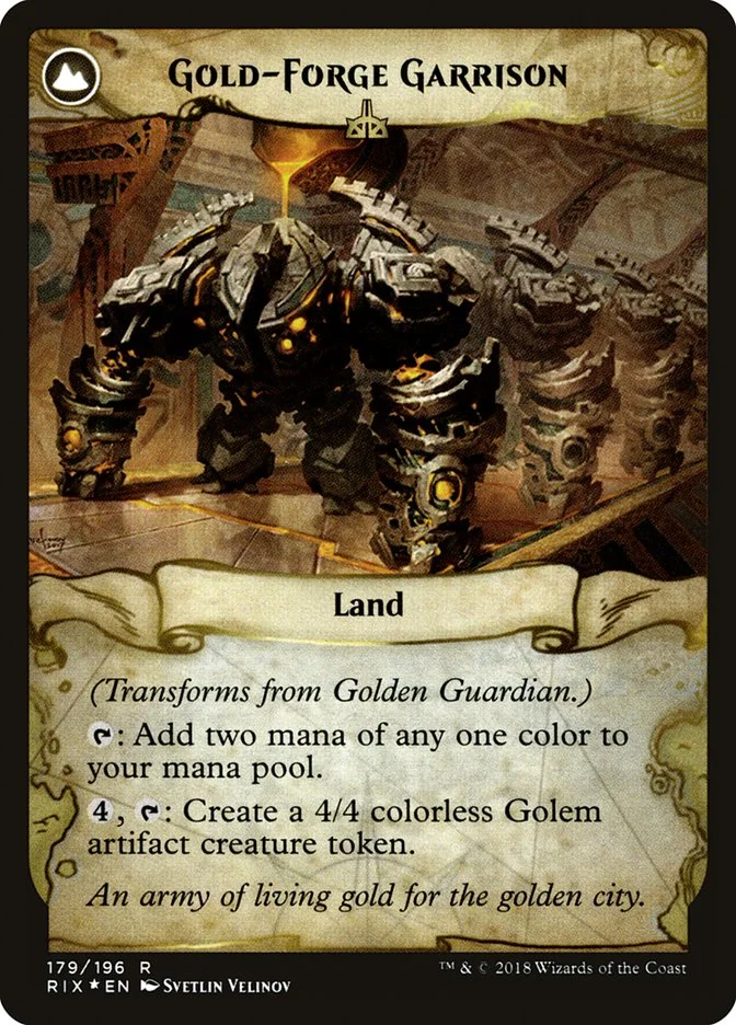 Gold-Forge Garrison (Rivals of Ixalan Promos) - Magic: The Gathering in TCG Land