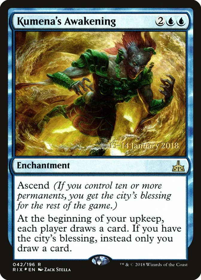Kumena's Awakening (Rivals of Ixalan Promos) - Magic: The Gathering in TCG Land