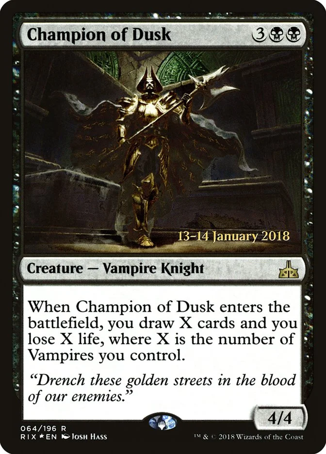 Champion of Dusk (Rivals of Ixalan Promos) - Magic: The Gathering in TCG Land