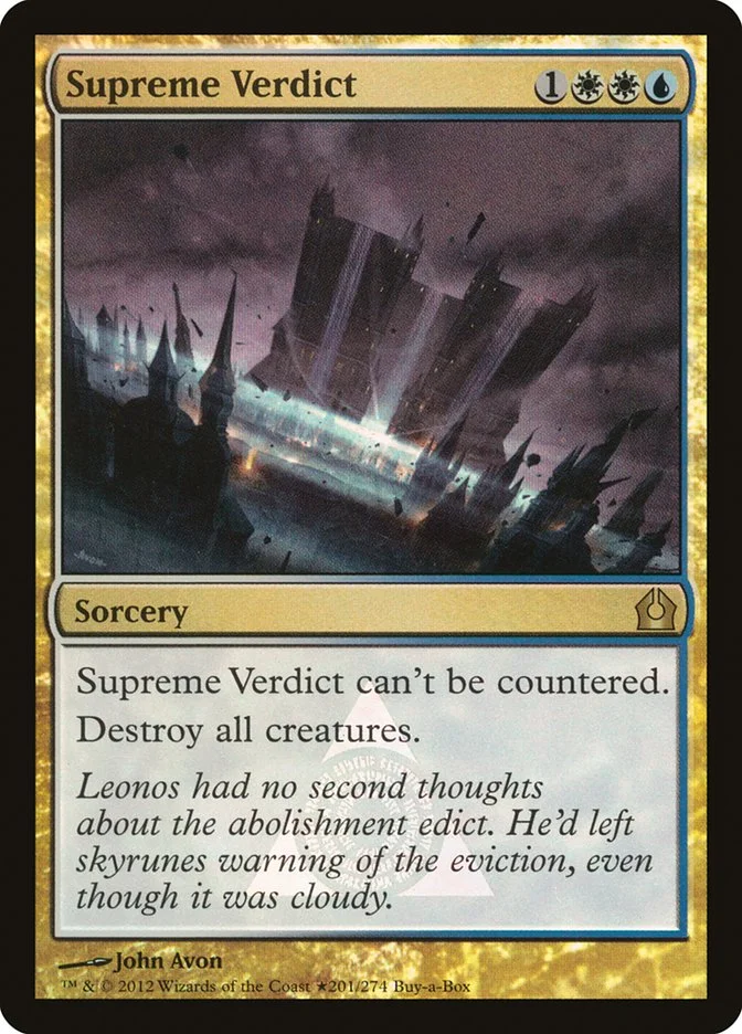 Supreme Verdict (Return to Ravnica Promos) - Magic: The Gathering in TCG Land