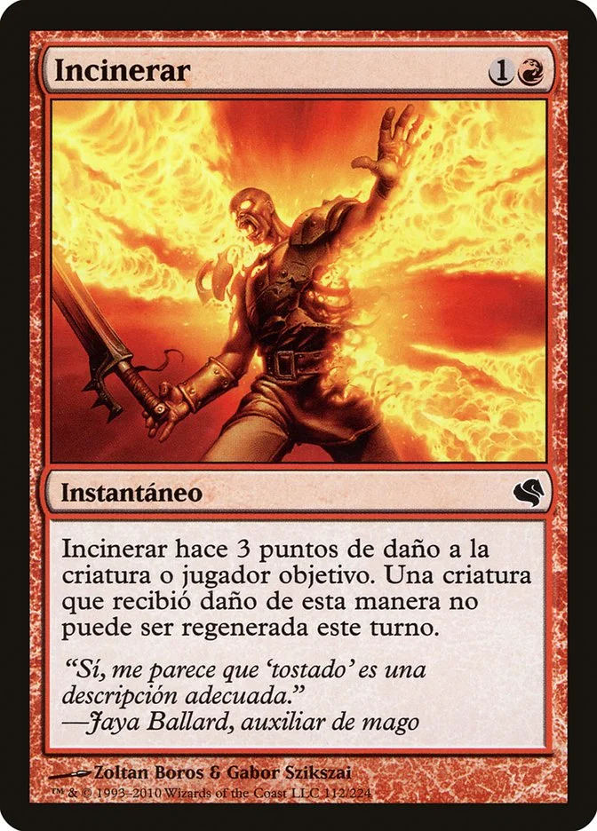 Incinerar (Salvat 2011) - Magic: The Gathering in TCG Land México
