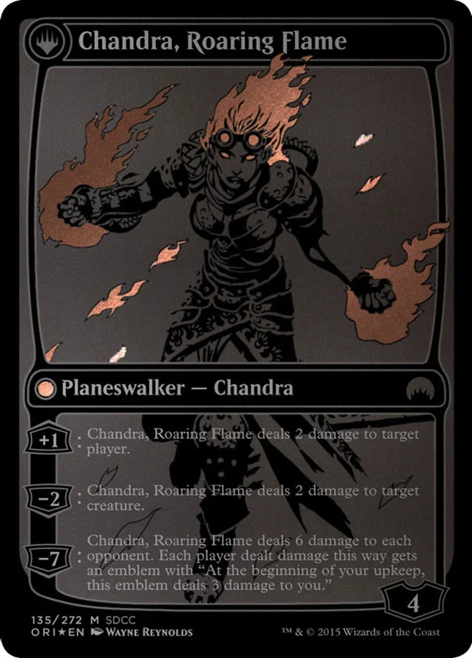 Chandra, Roaring Flame (San Diego Comic-Con 2015) - Magic: The Gathering in TCG Land México