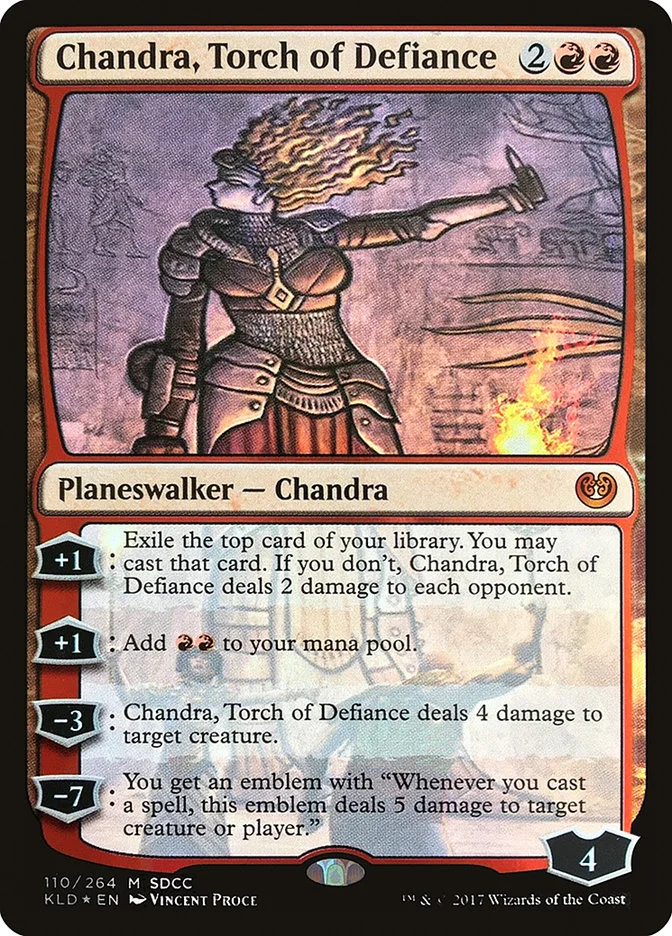 Chandra, Torch of Defiance (San Diego Comic-Con 2017) - Magic: The Gathering in TCG Land México