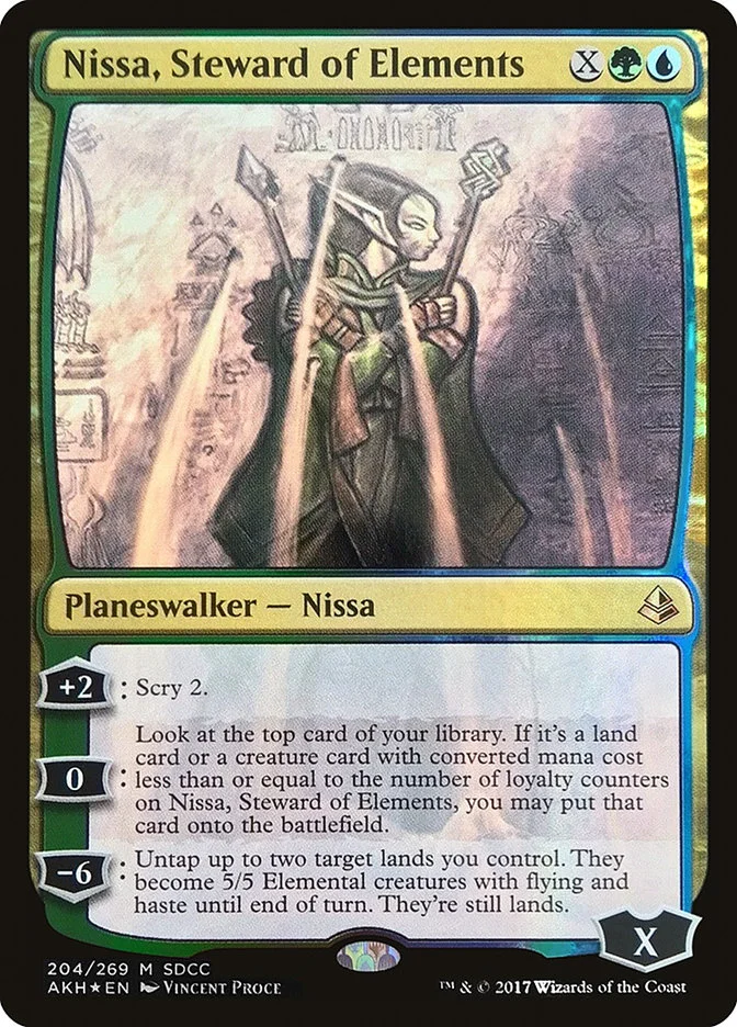 Nissa, Steward of Elements (San Diego Comic-Con 2017) - Magic: The Gathering in TCG Land México