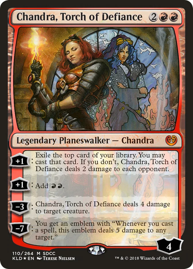 Chandra, Torch of Defiance (San Diego Comic-Con 2018) - Magic: The Gathering in TCG Land