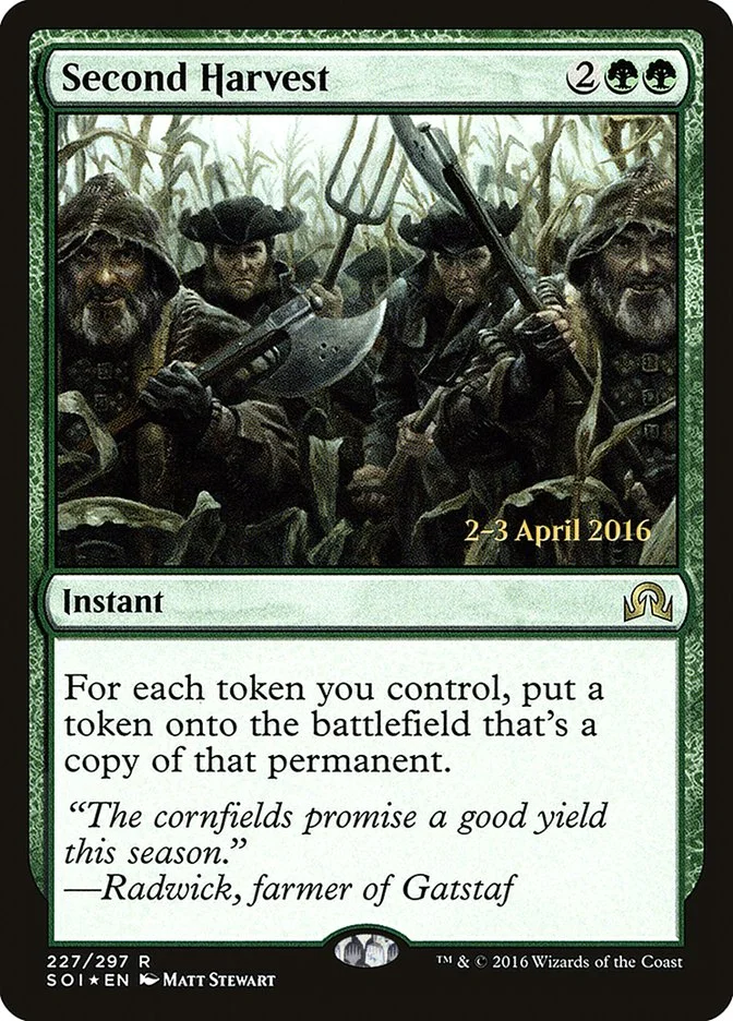 Second Harvest (Shadows over Innistrad Promos) - Magic: The Gathering in TCG Land