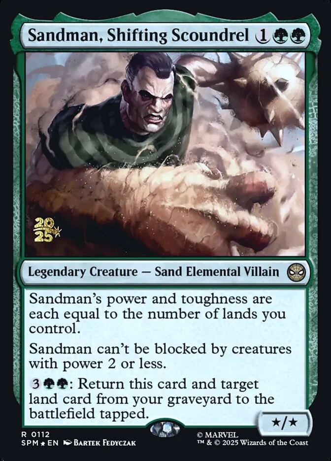 Sandman, Shifting Scoundrel (Marvel's Spider-Man Promos) - Magic: The Gathering in TCG Land México