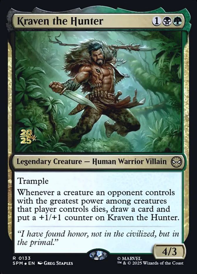 Kraven the Hunter (Marvel's Spider-Man Promos) - Magic: The Gathering in TCG Land México