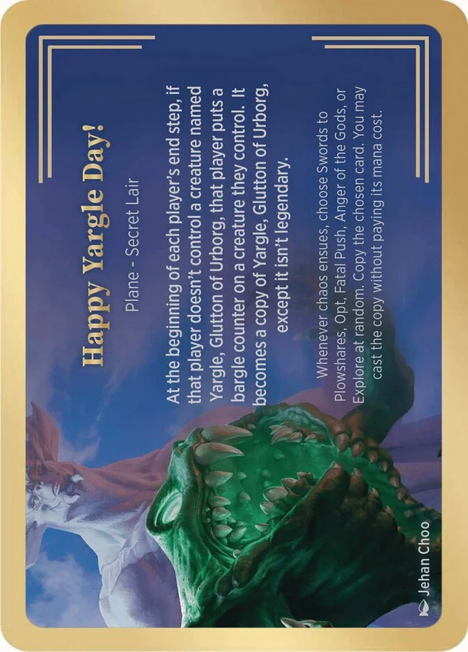 Happy Yargle Day! (Secret Lair Showcase Planes) - Magic: The Gathering in TCG Land