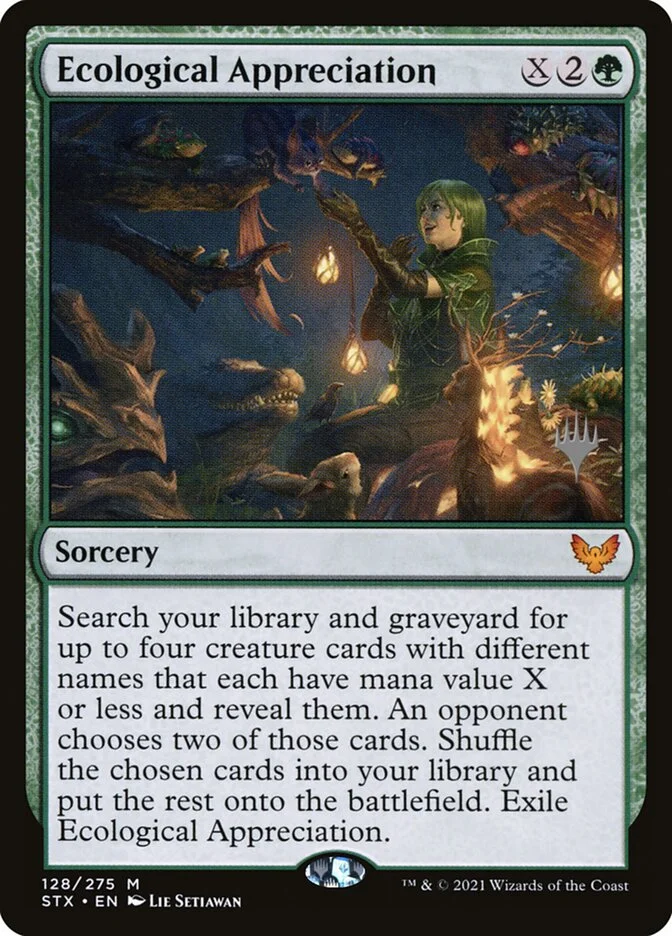 Ecological Appreciation (Strixhaven: School of Mages Promos) - Magic: The Gathering in TCG Land