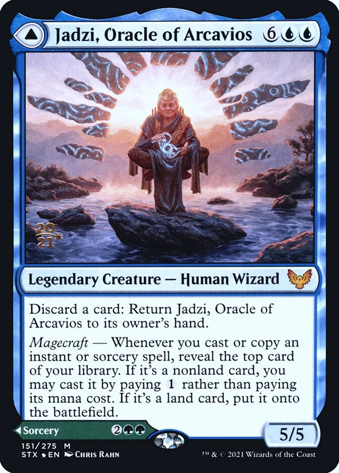 Jadzi, Oracle of Arcavios (Strixhaven: School of Mages Promos) - Magic: The Gathering in TCG Land