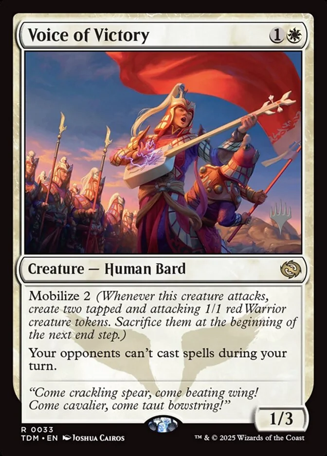 Voice of Victory (Tarkir: Dragonstorm Promos) - Magic: The Gathering in TCG Land