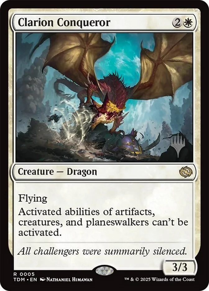 Clarion Conqueror (Tarkir: Dragonstorm Promos) - Magic: The Gathering in TCG Land México