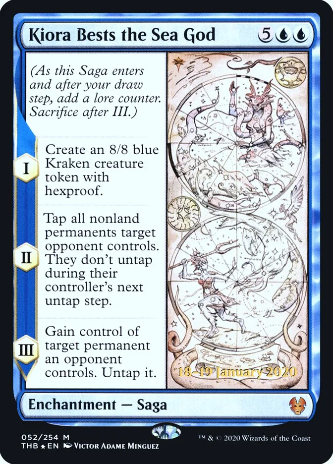 Kiora Bests the Sea God (Theros Beyond Death Promos) - Magic: The Gathering in TCG Land