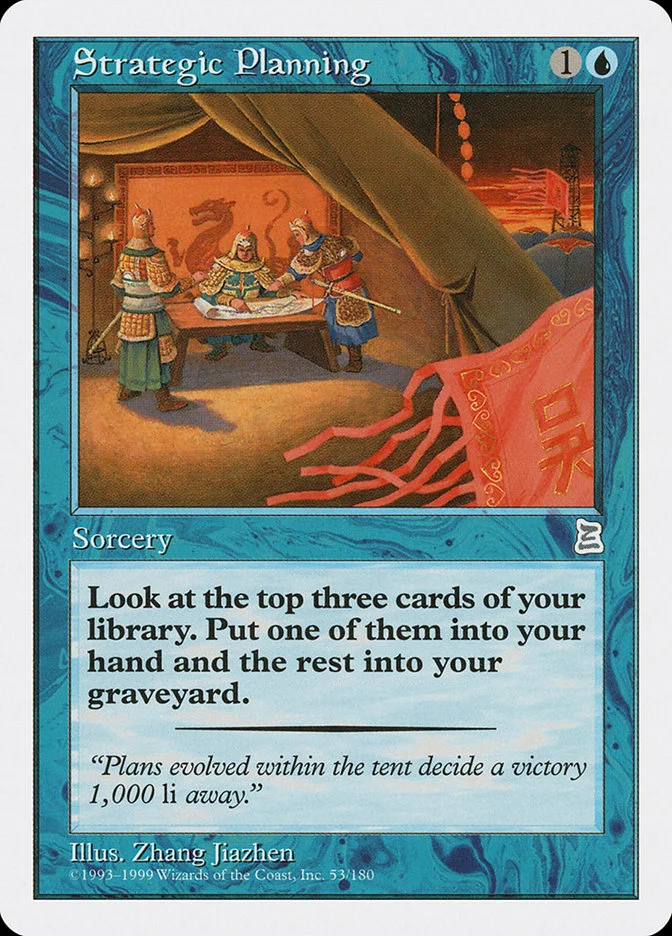 Strategic Planning (Portal Three Kingdoms) - Magic: The Gathering in TCG Land