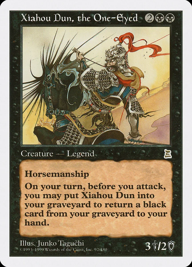 Xiahou Dun, the One-Eyed (Portal Three Kingdoms) - Magic: The Gathering in TCG Land