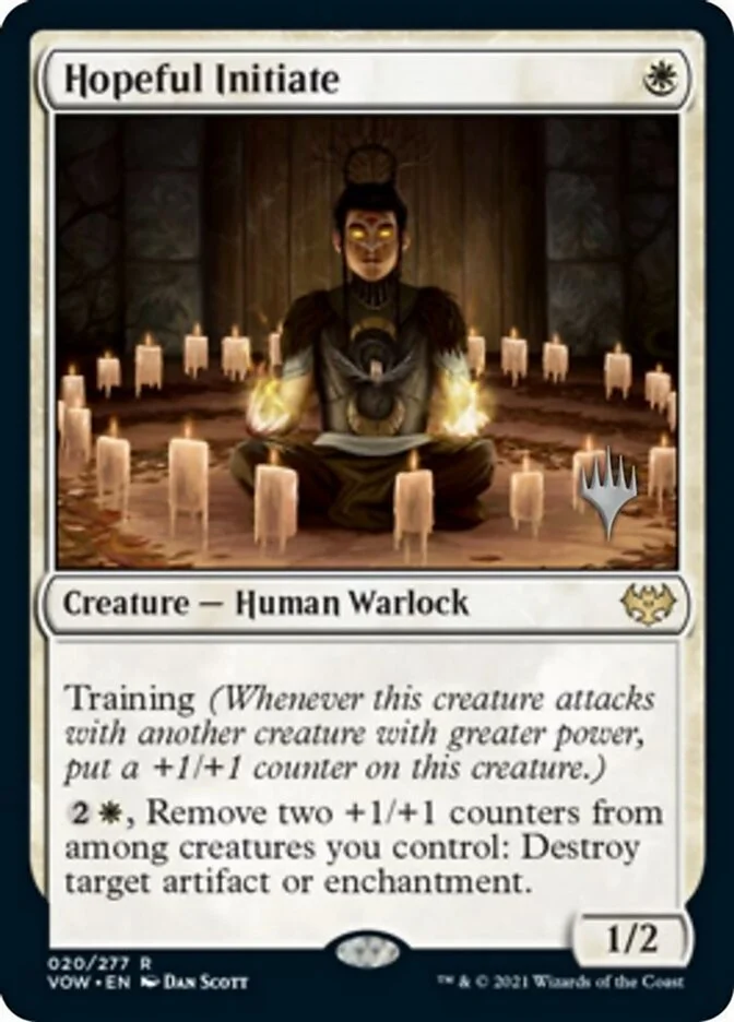 Hopeful Initiate (Innistrad: Crimson Vow Promos) - Magic: The Gathering in TCG Land