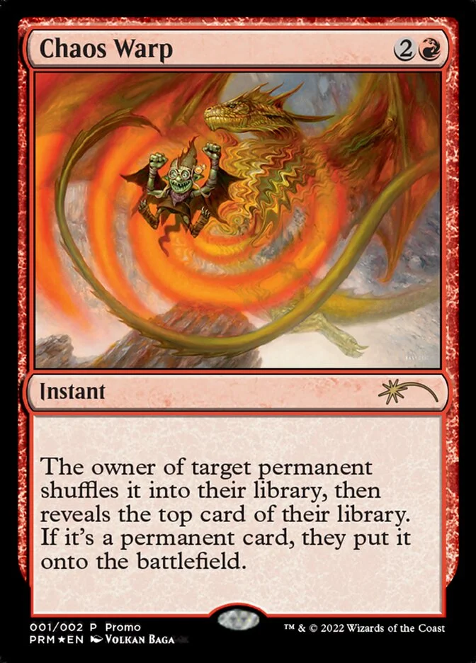 Chaos Warp MTG (Wizards Play Network 2024)