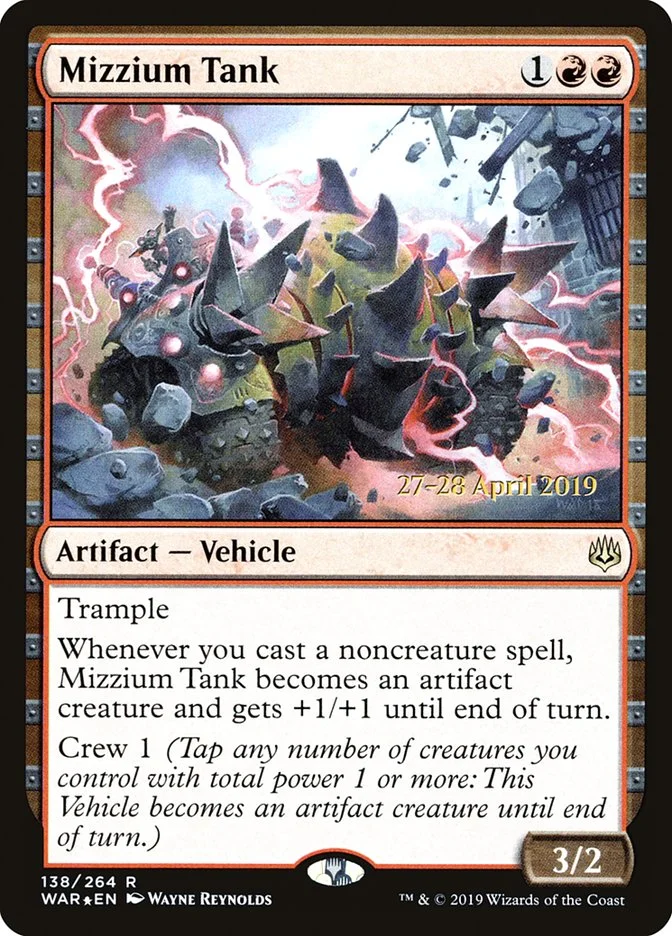 Mizzium Tank (War of the Spark Promos) - Magic: The Gathering in TCG Land