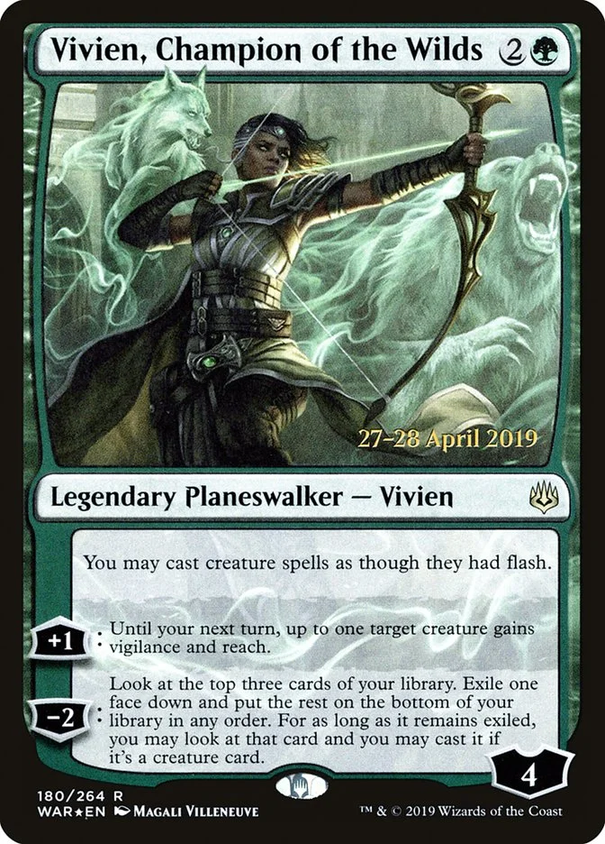 Vivien, Champion of the Wilds (War of the Spark Promos) - Magic: The Gathering in TCG Land México