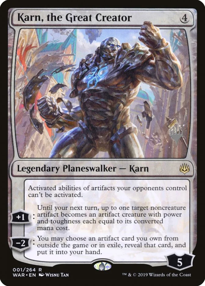 Karn, the Great Creator (War of the Spark Promos) - Magic: The Gathering in TCG Land