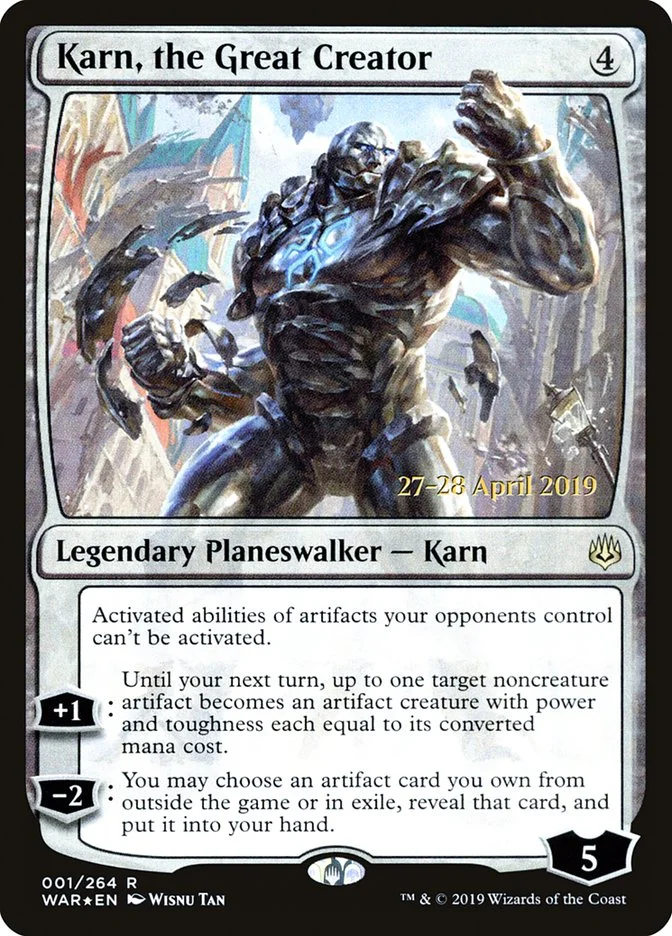 Karn, the Great Creator (War of the Spark Promos) - Magic: The Gathering in TCG Land