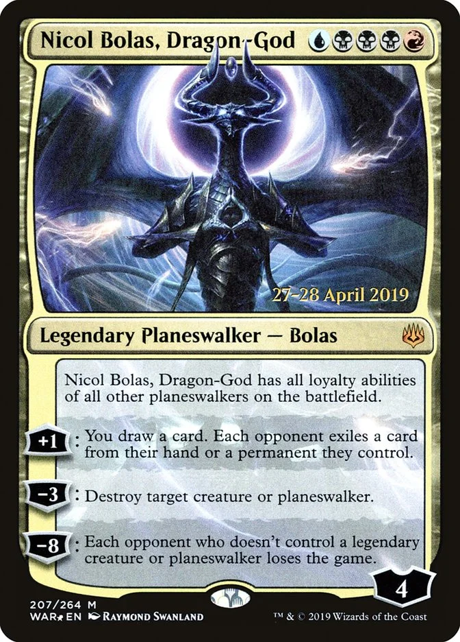Nicol Bolas, Dragon-God (War of the Spark Promos) - Magic: The Gathering in TCG Land