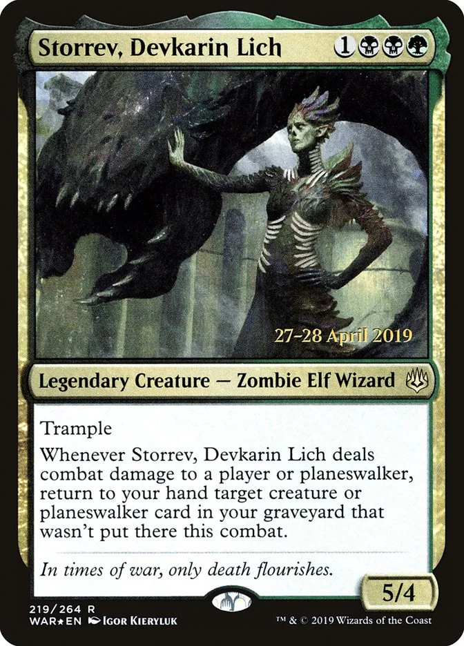 Storrev, Devkarin Lich (War of the Spark Promos) - Magic: The Gathering in TCG Land