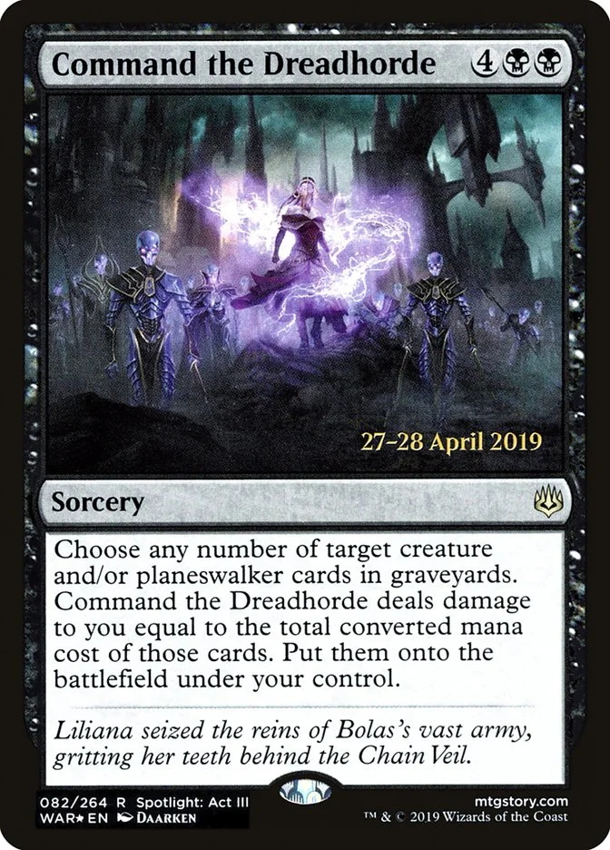 Command the Dreadhorde (War of the Spark Promos) - Magic: The Gathering in TCG Land