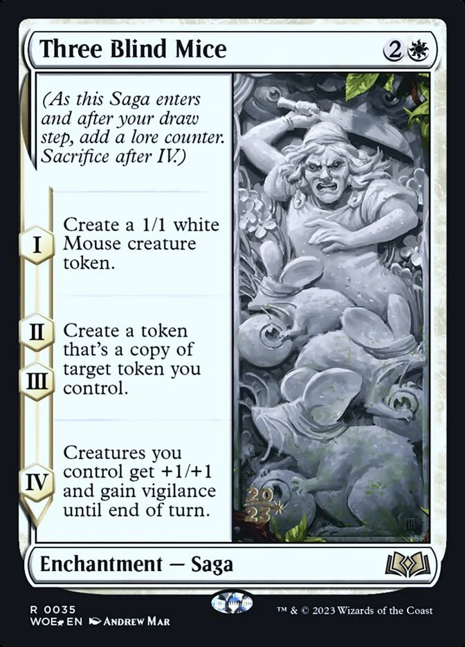 Three Blind Mice (Wilds of Eldraine Promos) - Magic: The Gathering in TCG Land