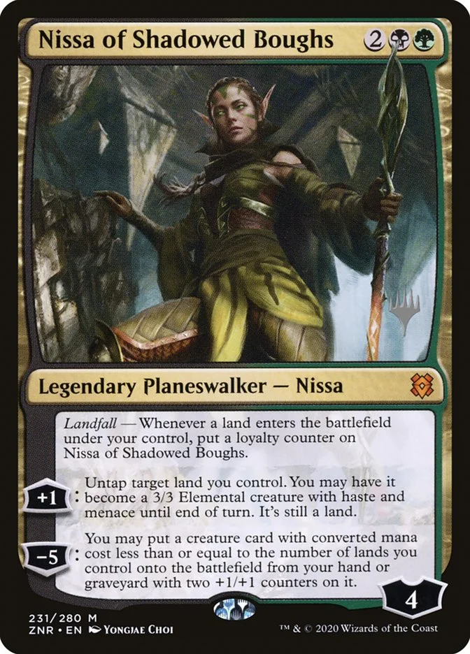 Nissa of Shadowed Boughs (Zendikar Rising Promos) - Magic: The Gathering in TCG Land México