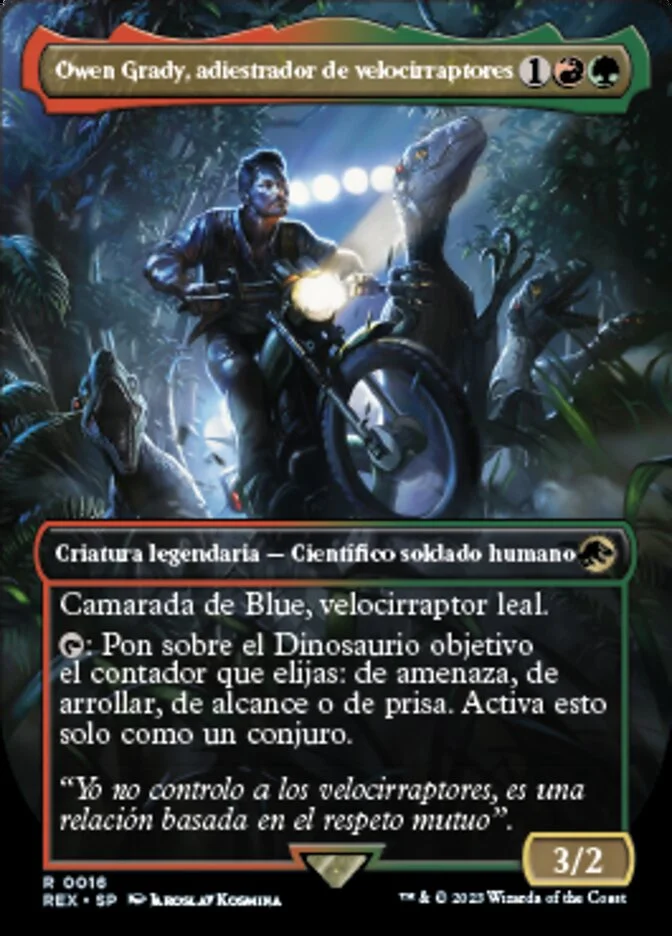 Owen Grady, adiestrador de velocirraptores (Jurassic World Collection) - Magic: The Gathering in TCG Land