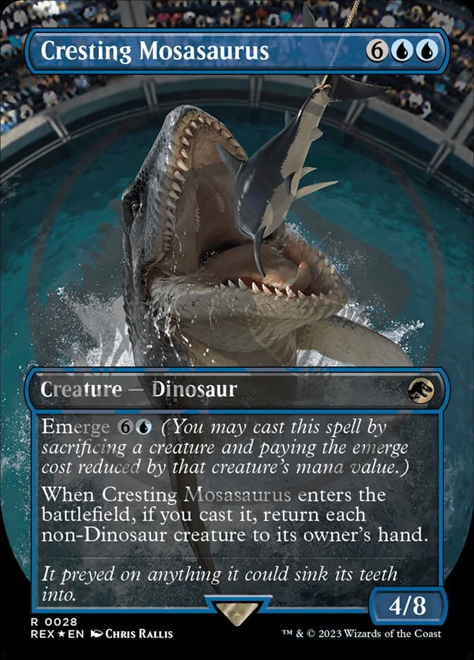 Cresting Mosasaurus (Jurassic World Collection) - Magic: The Gathering in TCG Land México