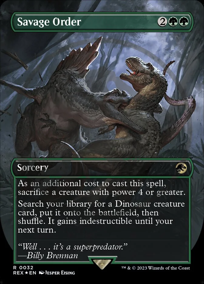 Savage Order (Jurassic World Collection) - Magic: The Gathering in TCG Land