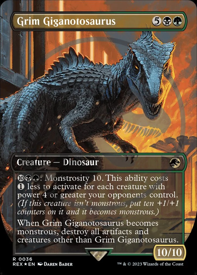 Grim Giganotosaurus (Jurassic World Collection) - Magic: The Gathering in TCG Land