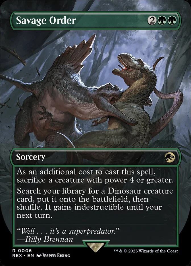 Savage Order (Jurassic World Collection) - Magic: The Gathering in TCG Land