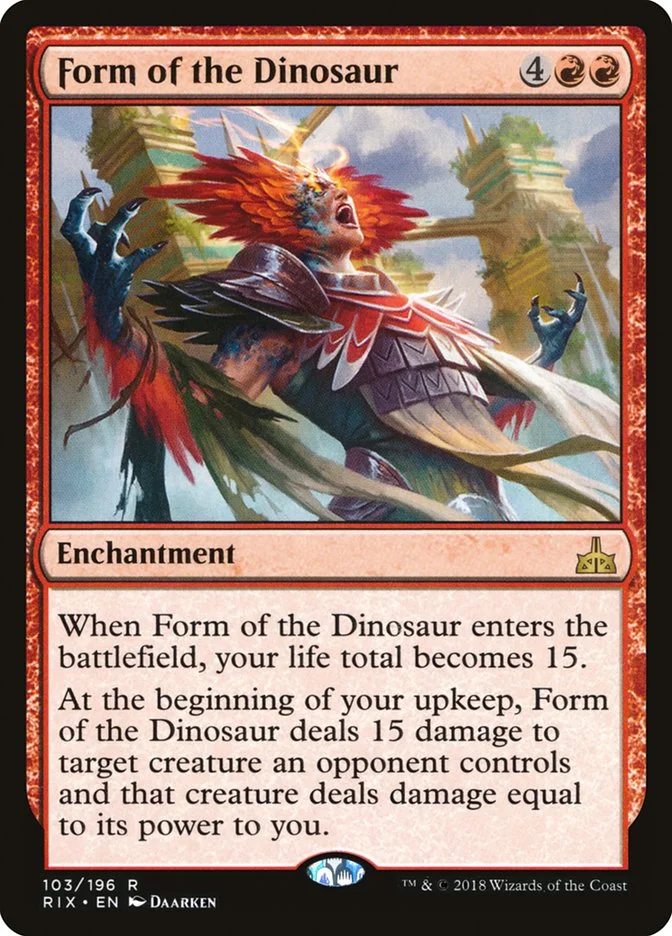Form of the Dinosaur (Rivals of Ixalan) - Magic: The Gathering in TCG Land