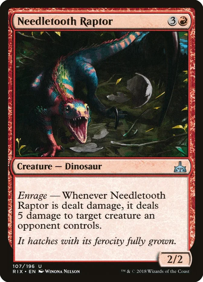 Needletooth Raptor (Rivals of Ixalan) - Magic: The Gathering in TCG Land