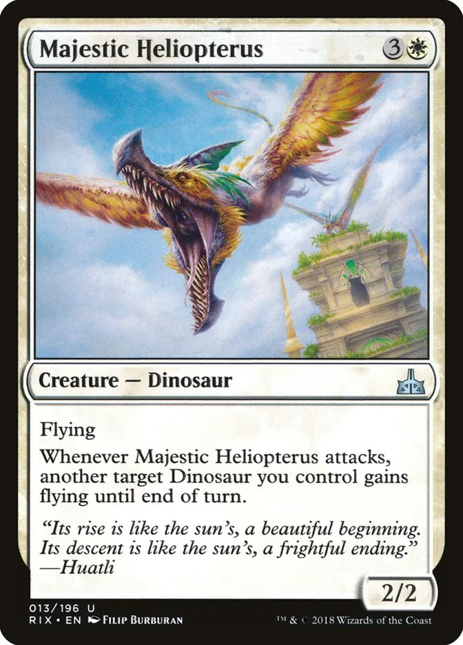 Majestic Heliopterus (Rivals of Ixalan) - Magic: The Gathering in TCG Land