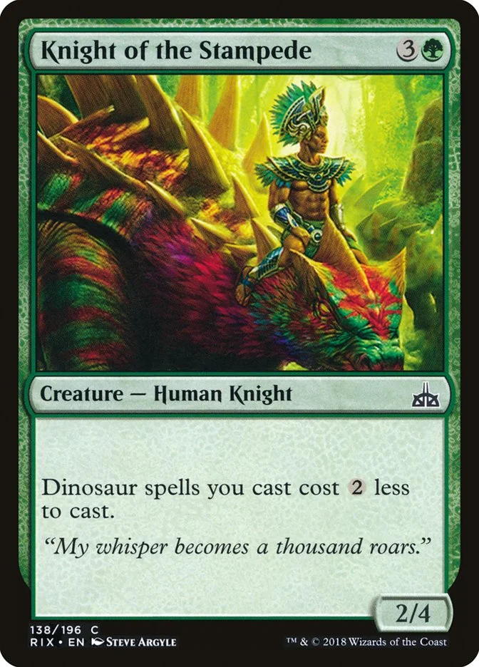 Knight of the Stampede (Rivals of Ixalan) - Magic: The Gathering in TCG Land