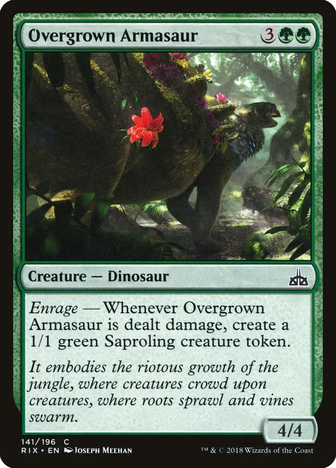 Overgrown Armasaur (Rivals of Ixalan) - Magic: The Gathering in TCG Land México