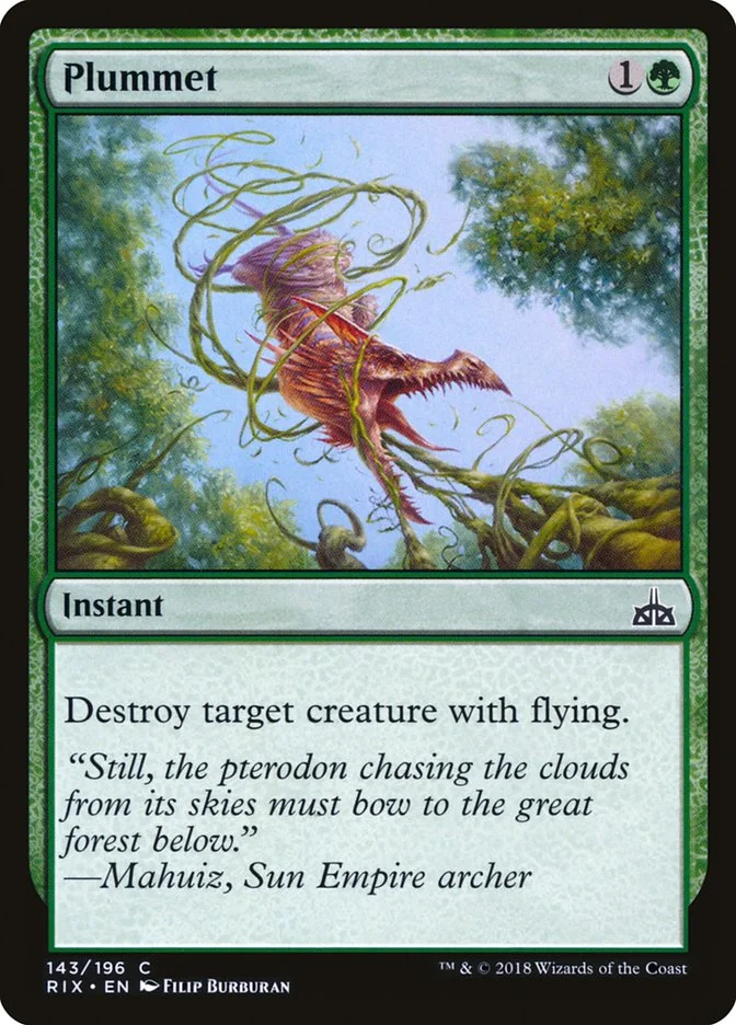 Plummet (Rivals of Ixalan) - Magic: The Gathering in TCG Land México