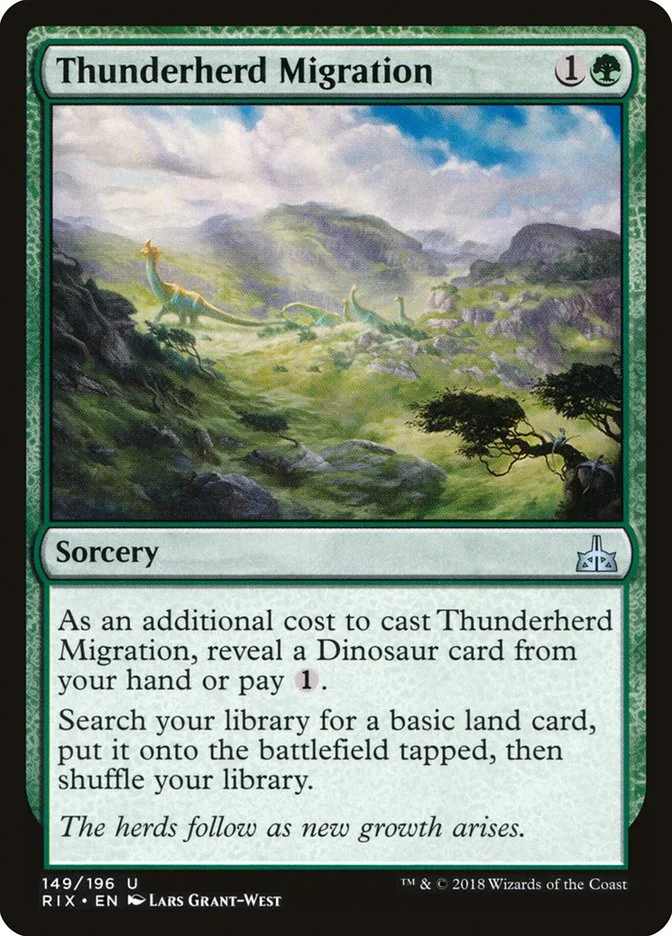 Thunderherd Migration (Rivals of Ixalan) - Magic: The Gathering in TCG Land