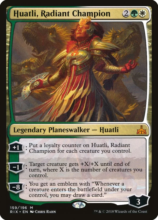 Huatli, Radiant Champion (Rivals of Ixalan) - Magic: The Gathering in TCG Land